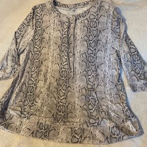 Ladies Animal Print top